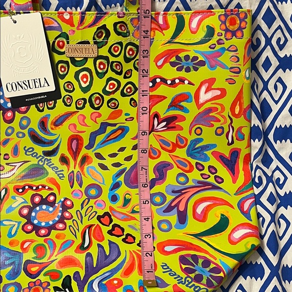 Consuela Vibrant Floral Tote Bag - Picture 5 of 6